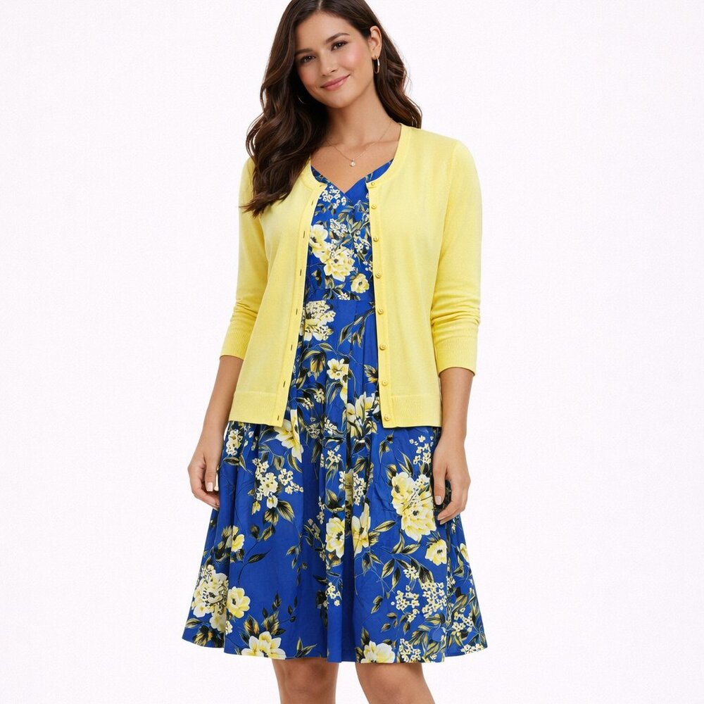 NWT - Talbots Charming Cardigan 💛 Misses S